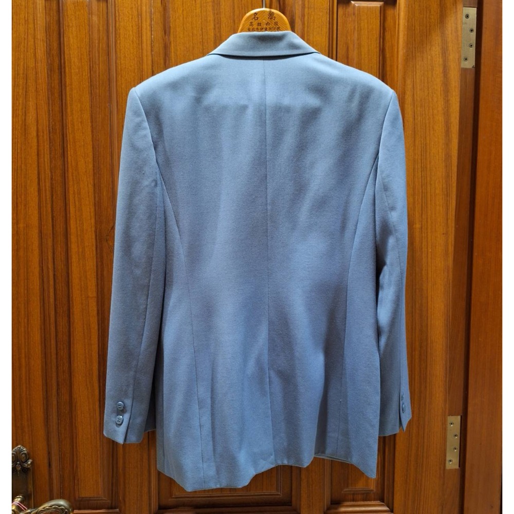 女士二手衣, Theme藍色100%羊毛西裝外套, 尺碼L號-細節圖2