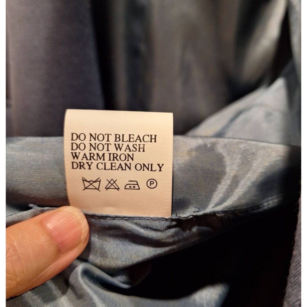 女士二手衣, Theme藍色100%羊毛西裝外套, 尺碼L號-細節圖8