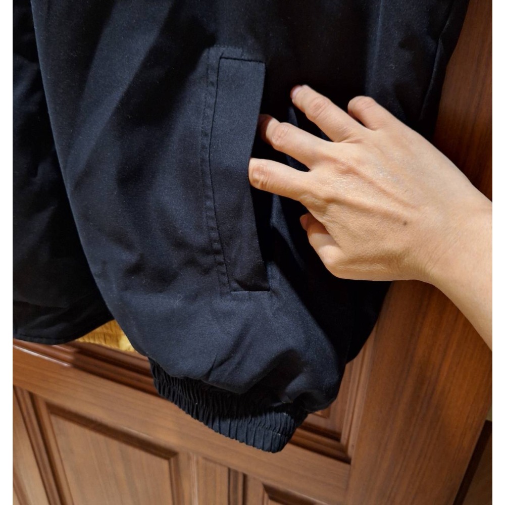 二手男士秋冬季鋪棉黃色/黑色雙面穿拉鍊款背心, 尺碼2L號-細節圖8