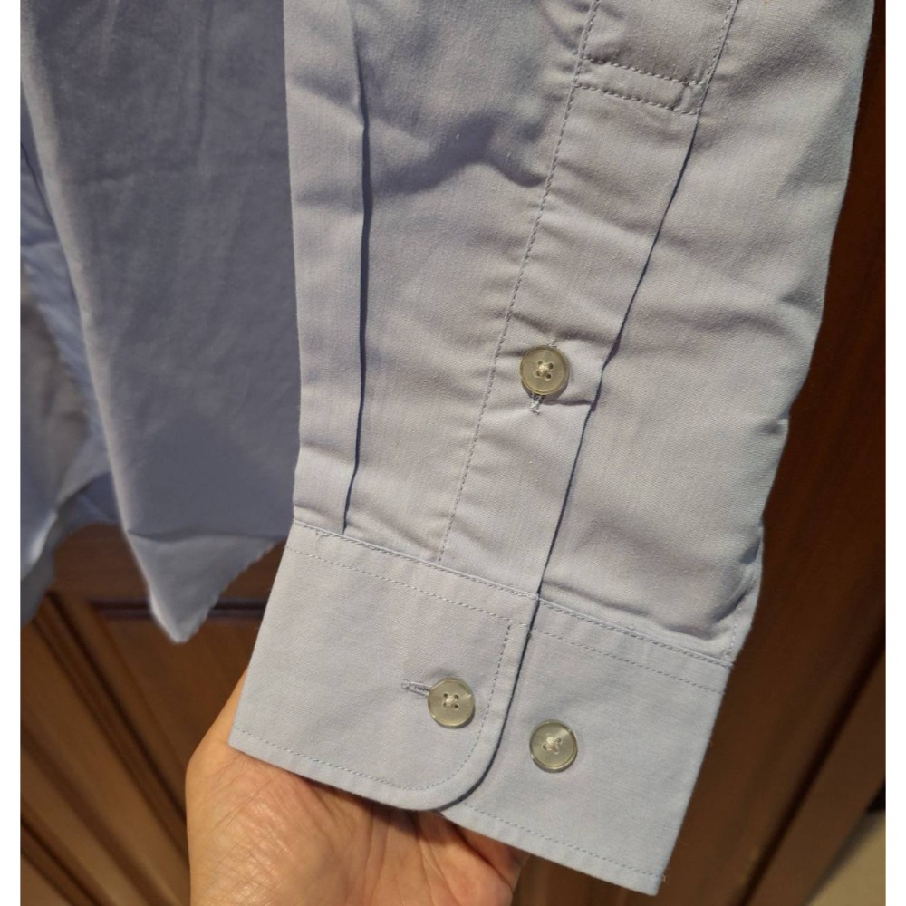 二手Binna男士長袖襯衫, 淺藍色、灰色各一件, 兩件打包一起賣, 尺碼17號半-細節圖5