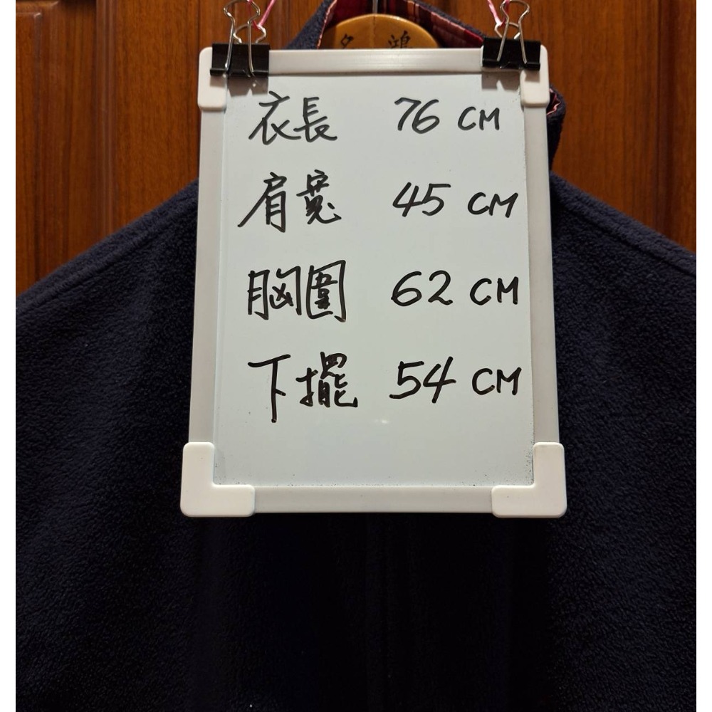 二手PIERRE BALMAIN男士秋冬季格紋/深藍色雙面穿拉鍊款立領刷毛背心, 尺碼L號-細節圖10