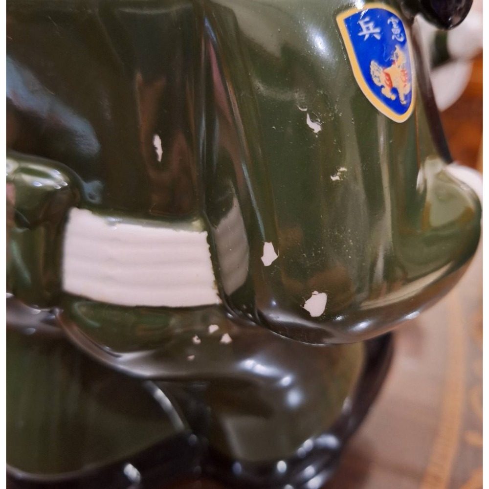 全新陶瓷公仔, 憲兵陶瓷公仔,高度約29公分, 商品尺寸約29*16*16cm, 現貨三尊-細節圖2
