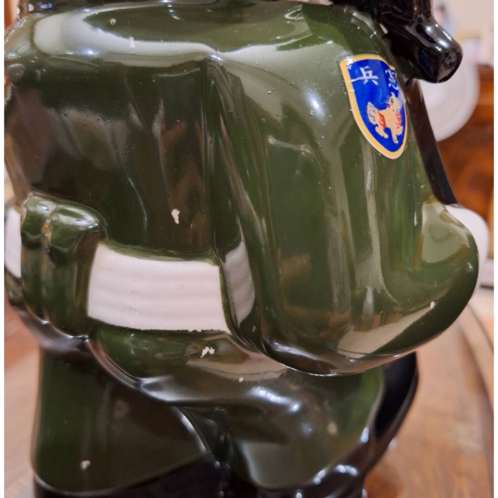 全新陶瓷公仔, 憲兵陶瓷公仔,高度約29公分, 商品尺寸約29*16*16cm, 現貨三尊-細節圖3