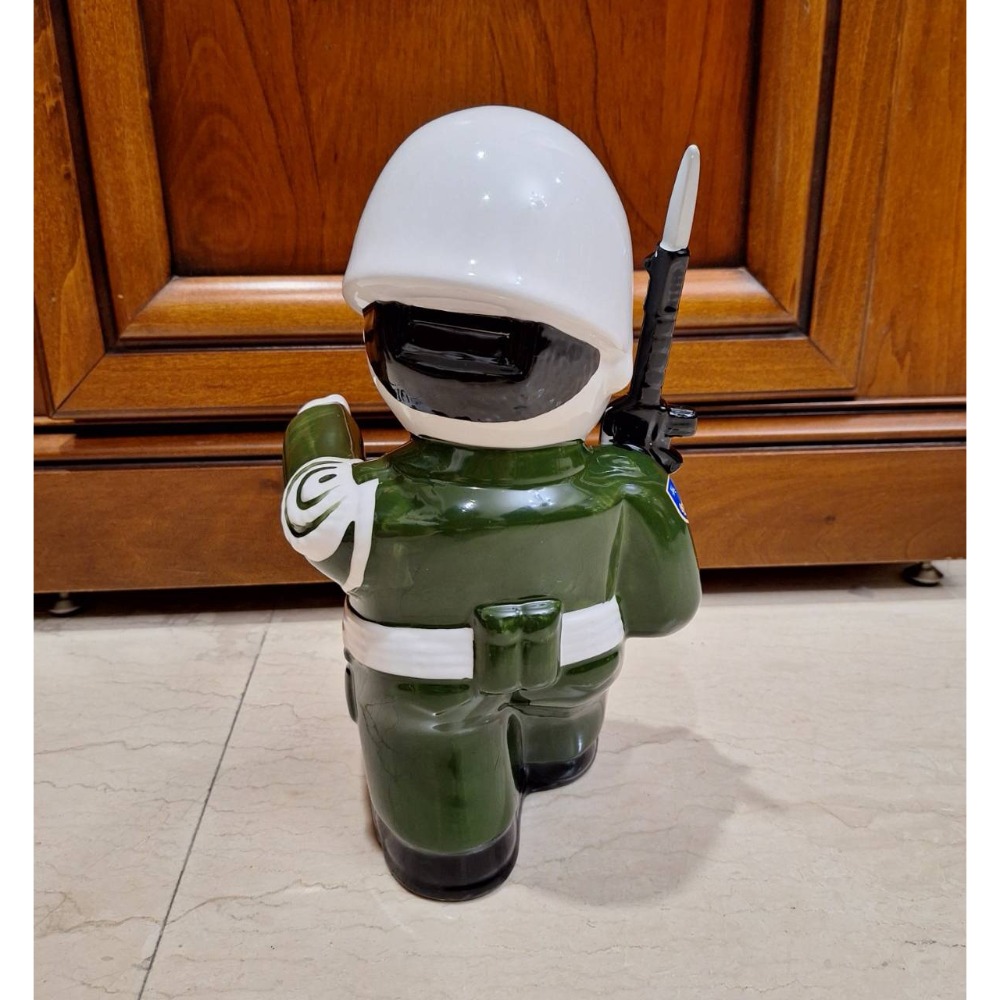 全新陶瓷公仔, 憲兵陶瓷公仔,高度約29公分, 商品尺寸約29*16*16cm, 現貨三尊-細節圖6