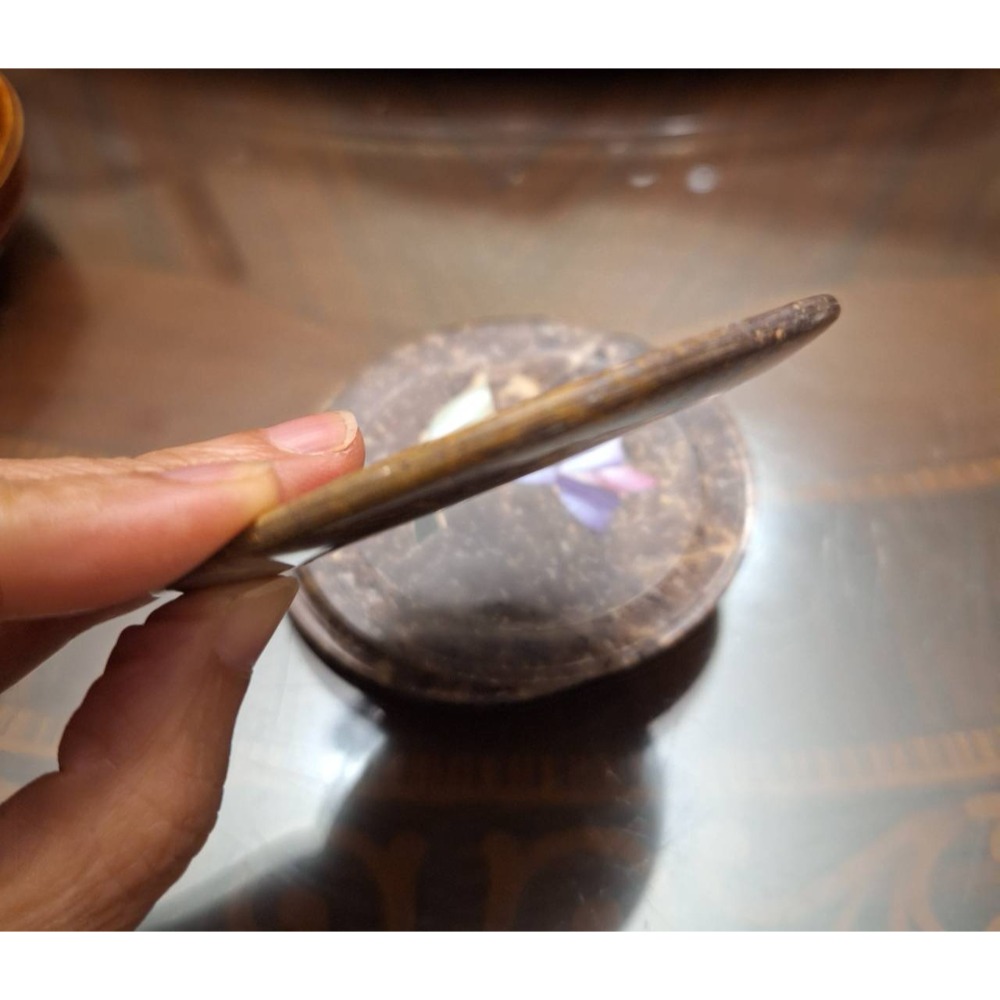 印度製造, 大理石鑲嵌貝殼花朵杯墊, 一套四個, 打包一起賣-細節圖4
