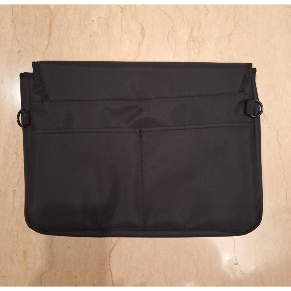 全新商品, 黑色魔鬼氈防水尼龍電腦包一個, 附揹帶-細節圖3