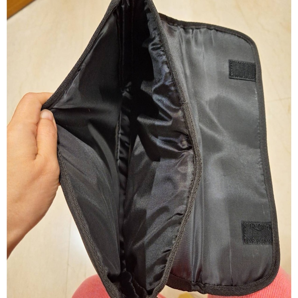 全新商品, 黑色魔鬼氈防水尼龍電腦包一個, 附揹帶-細節圖4