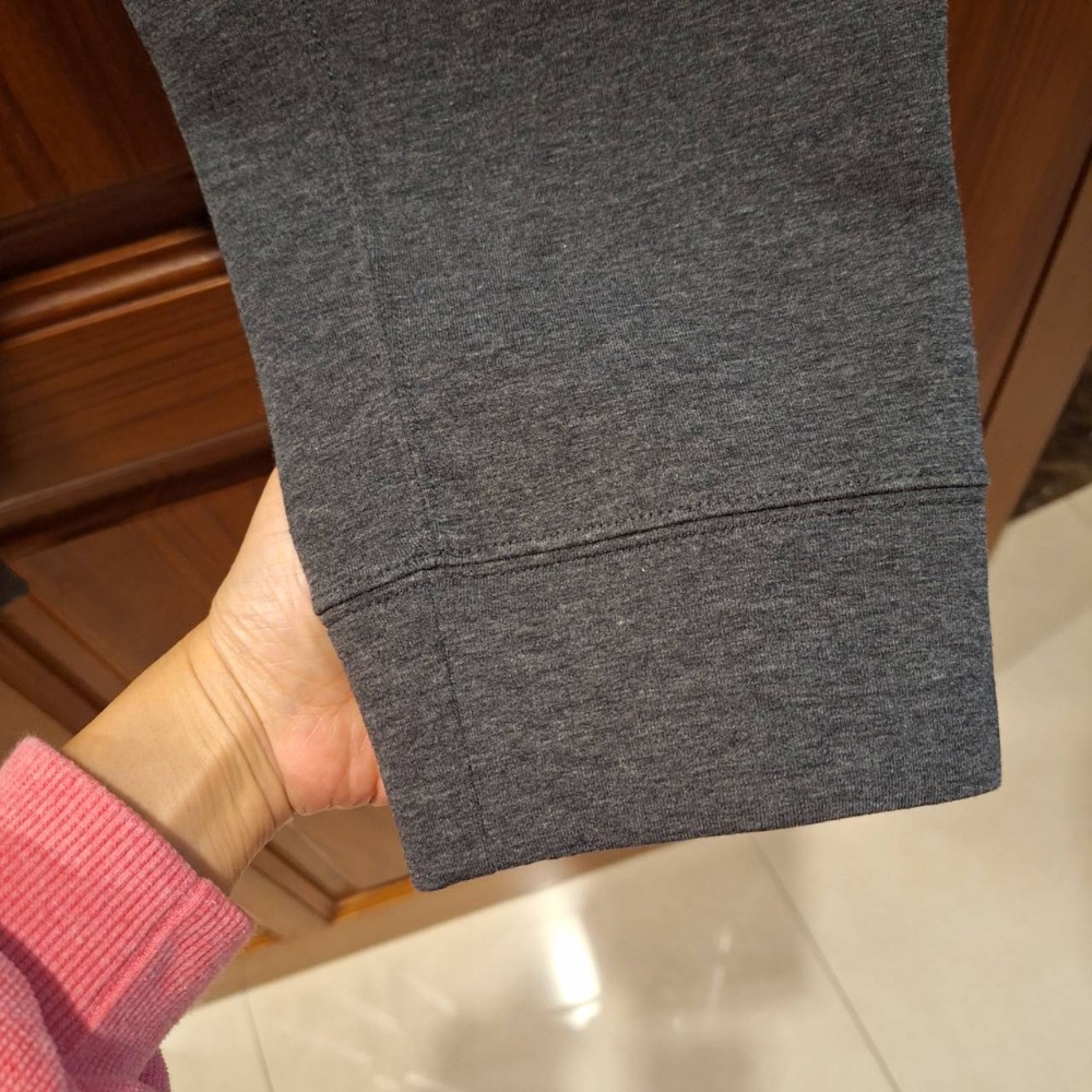 二手Uniqlo男士鐵灰色DRY束腳、鬆緊帶腰圍,彈性休閒褲（款式編號 341-465205）, 尺碼L號-細節圖4