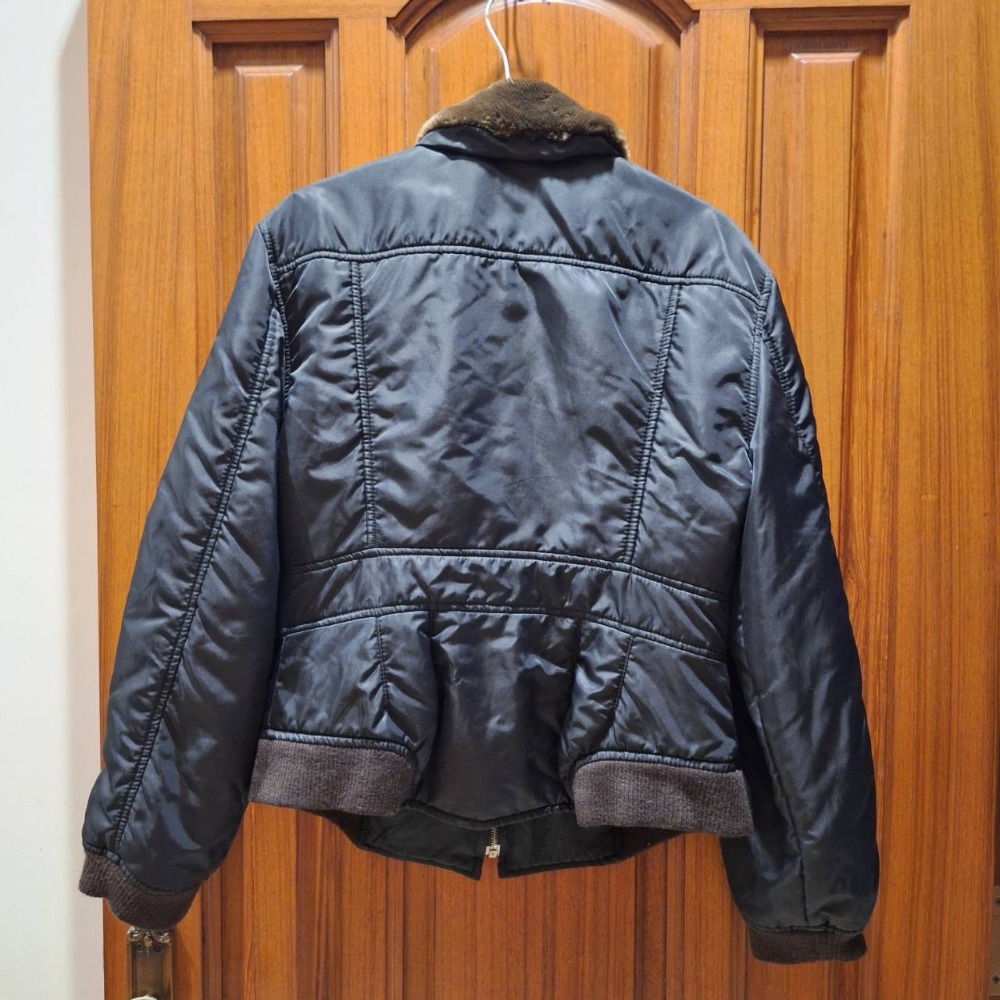 Vintage 老時光, 義大利製造,女士Sisley 復古飛行員夾克 (Vintage Bomber Jacket)-細節圖2