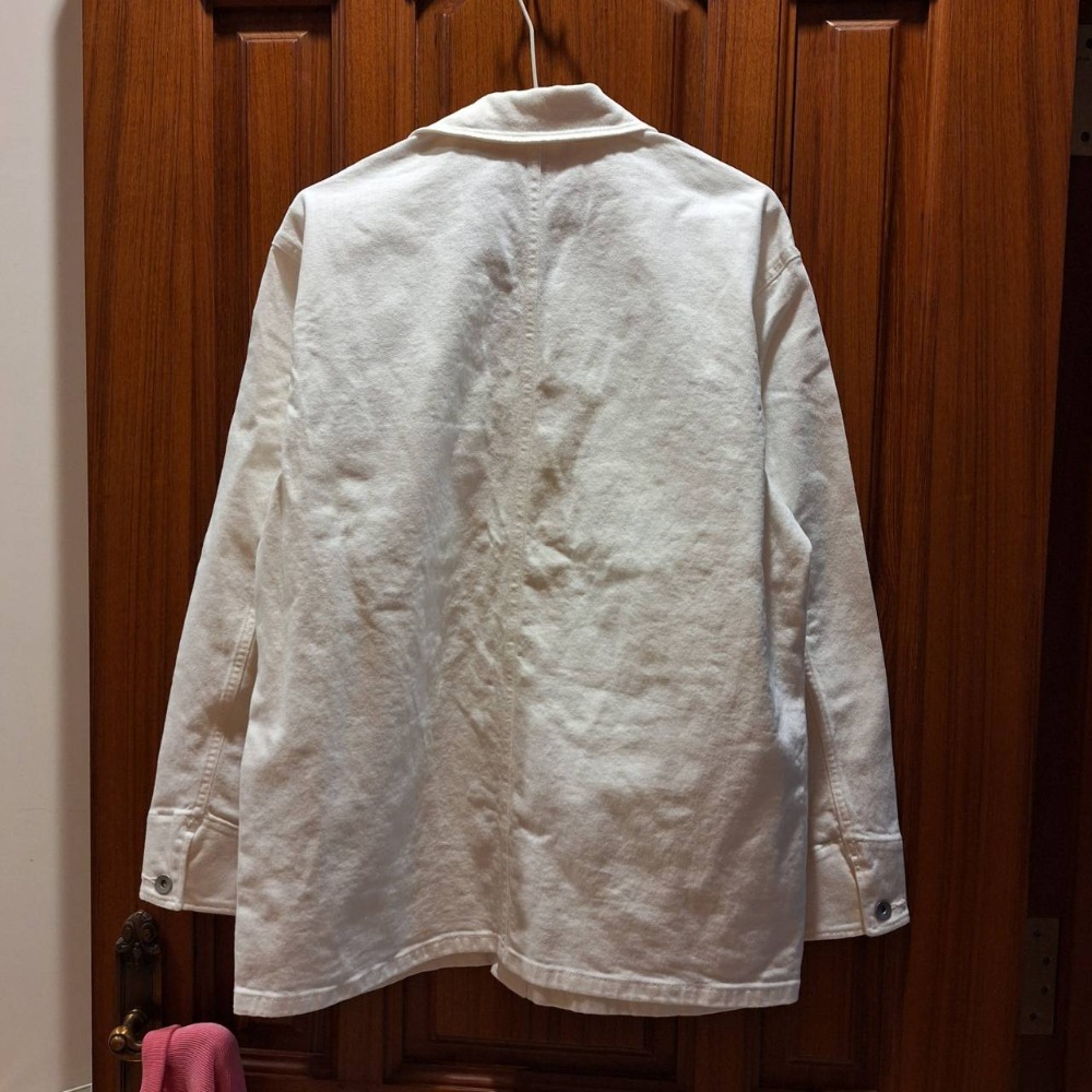 台灣未售, 日本Uniqlo男士白色牛仔外套,貨號481720.每件售價680元-細節圖2