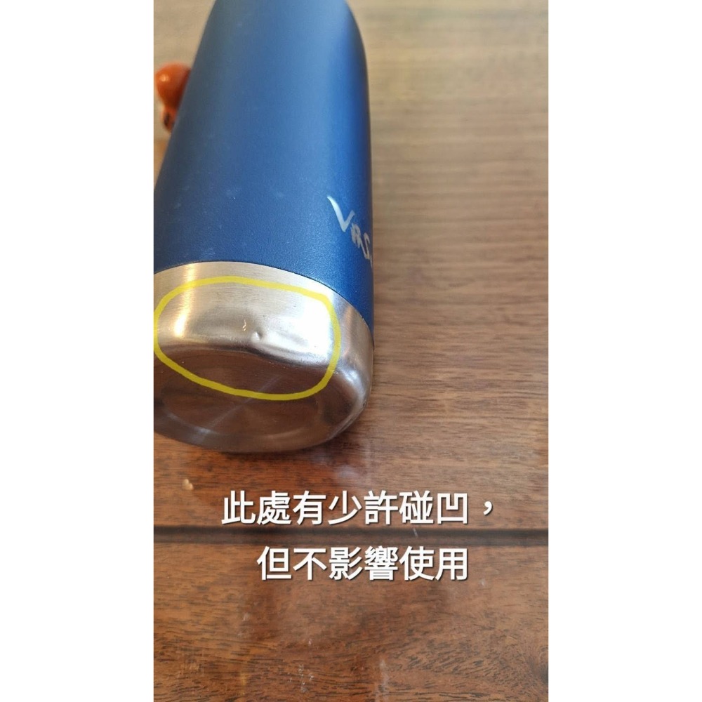 二手600ml Vilson大容量保溫壺，深藍色一個-細節圖5
