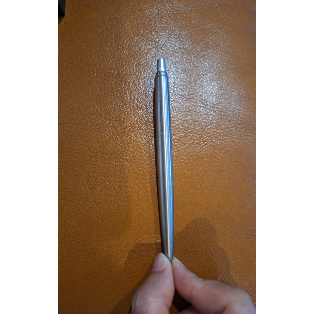 二手文具，Parker Jotter不鏽鋼按壓式標準版原子筆，每支售價100元，需自行更換筆芯-細節圖3