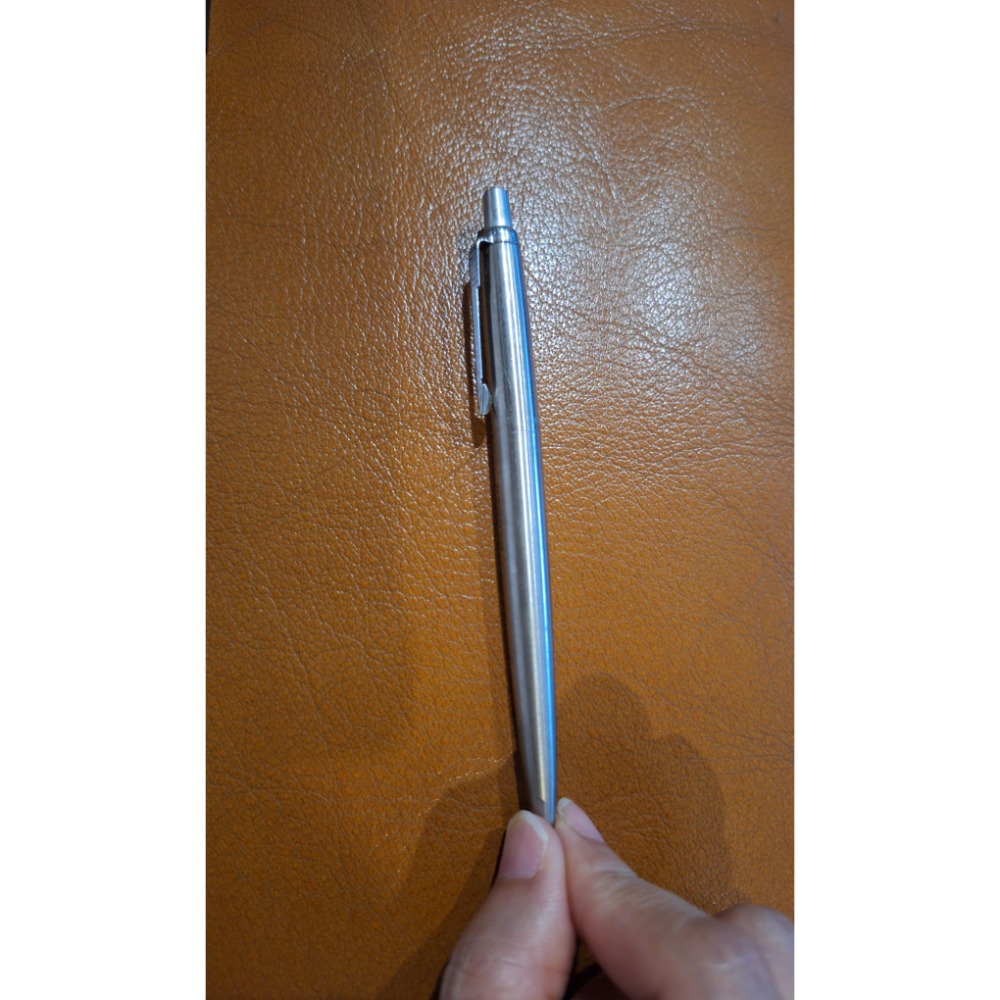 二手文具，Parker Jotter不鏽鋼按壓式標準版原子筆，每支售價100元，需自行更換筆芯-細節圖4