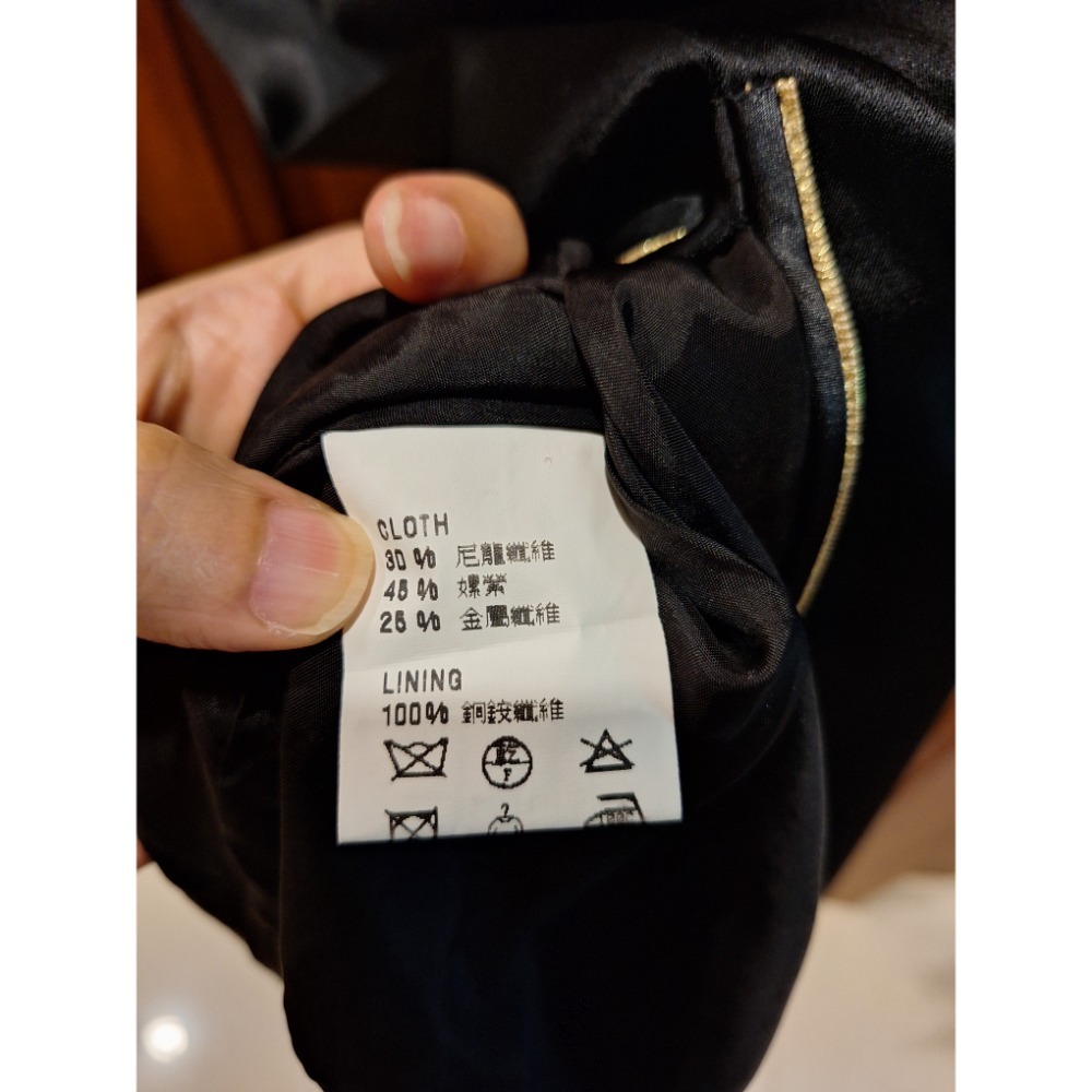 二手衣，龍笛蔡孟夏媽媽裝改良式旗袍，尺碼11號，適合秋、冬天穿著-細節圖6