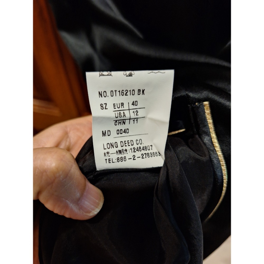 二手衣，龍笛蔡孟夏媽媽裝改良式旗袍，尺碼11號，適合秋、冬天穿著-細節圖7