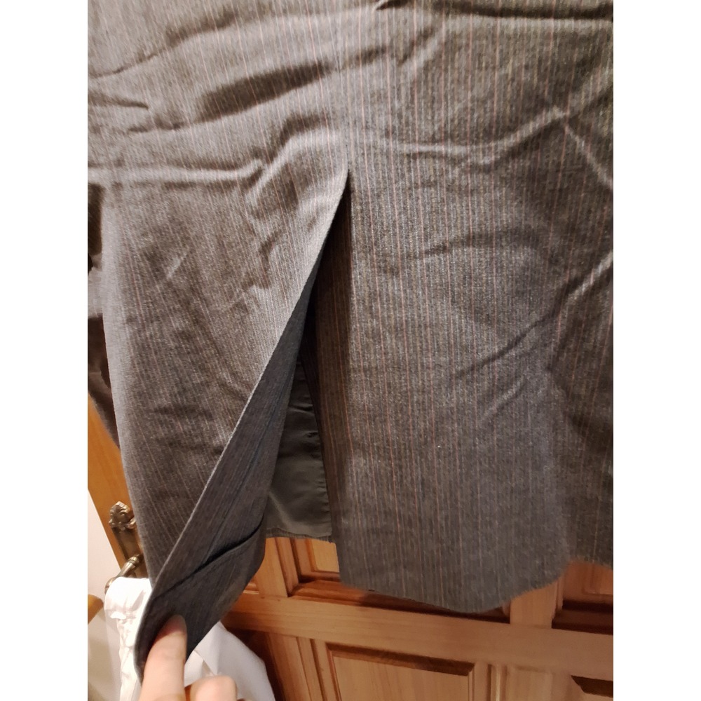 二手男士定製羊毛條紋西裝外套-細節圖6