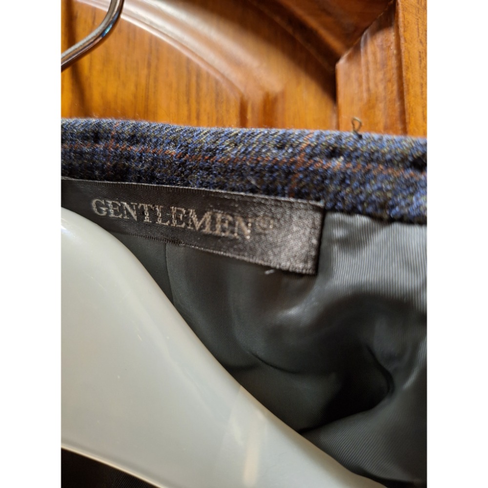 二手男士手工定製格紋西裝外套，布料採用Cloth by Scabal 來自英國頂級面料之王 Scabal（世家寶）-細節圖6