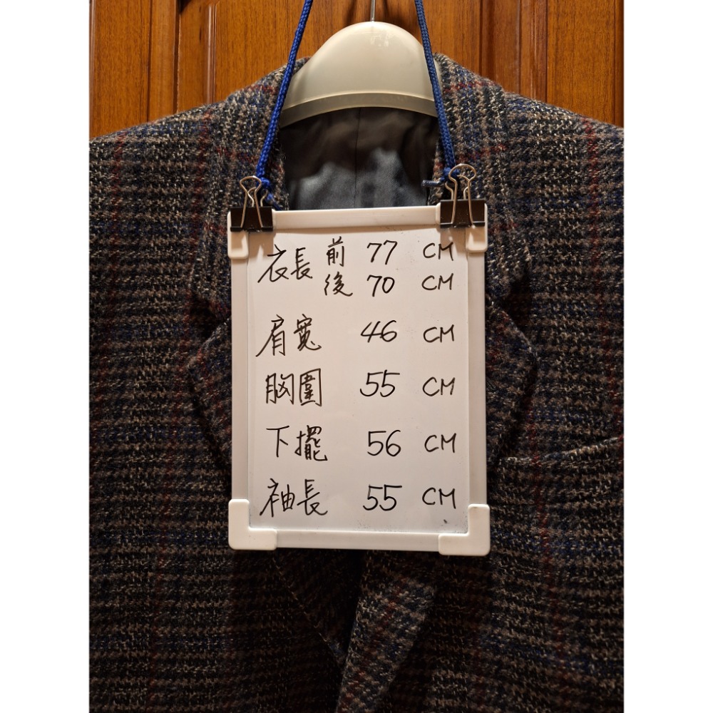 二手衣物，義大利製Cimka Desii Mode喀什米爾與羊毛混紡Cashmere and Wool男士古著粗花呢西裝-細節圖9