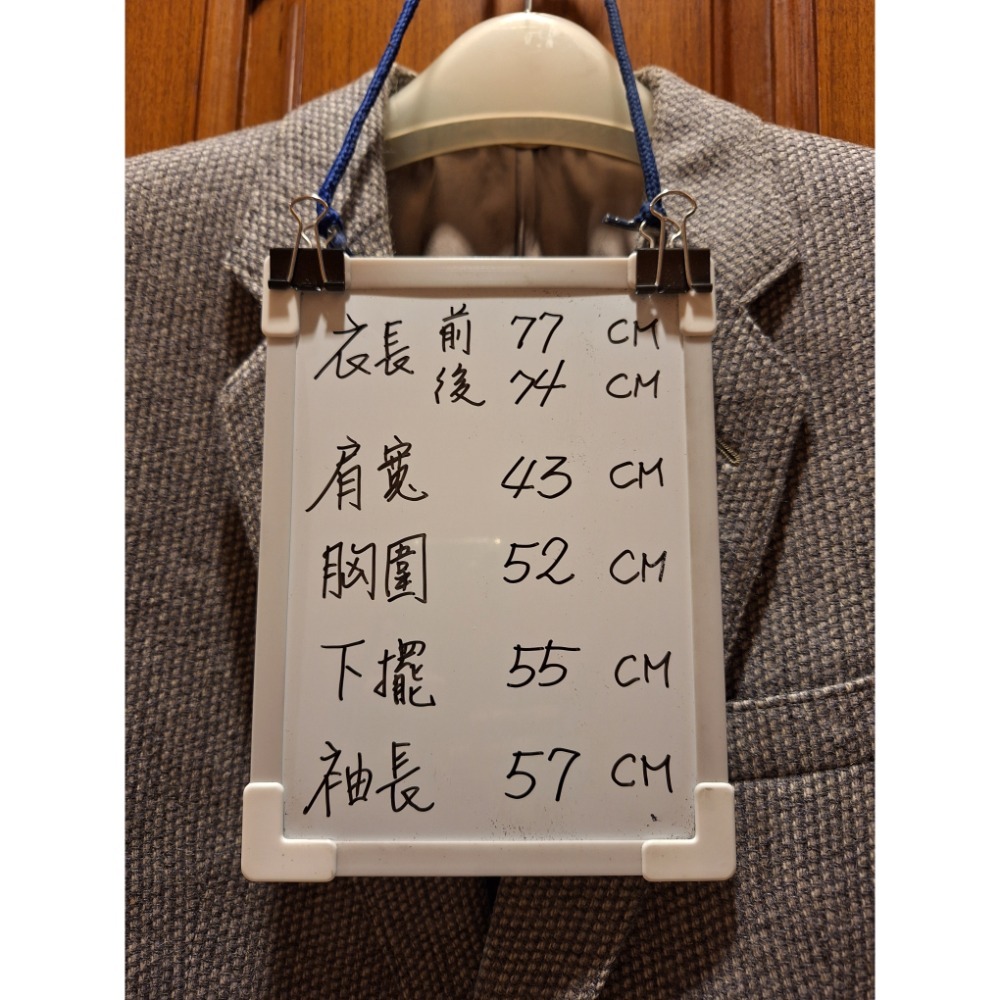 二手衣物，德國復古品牌 FORMAT Kleidung的男士純新羊毛西裝外套-細節圖6