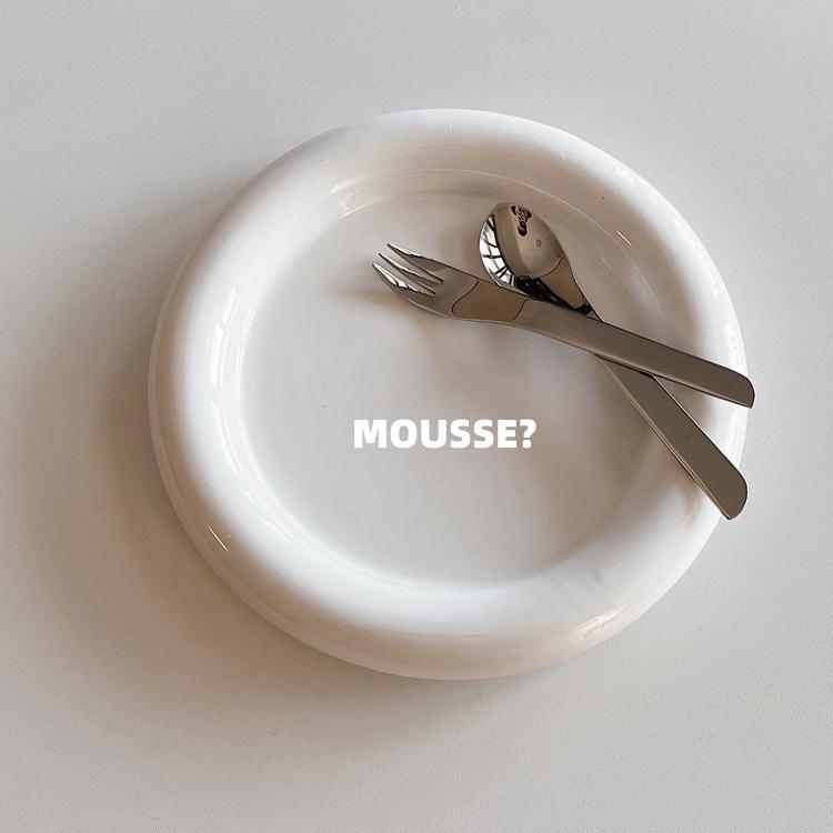 ★TiTi Choice 堤堤選居家生活★INS韓國胖嘟嘟純白咖啡圓盤 早餐盤  飾品收納盤(大/小)-細節圖3