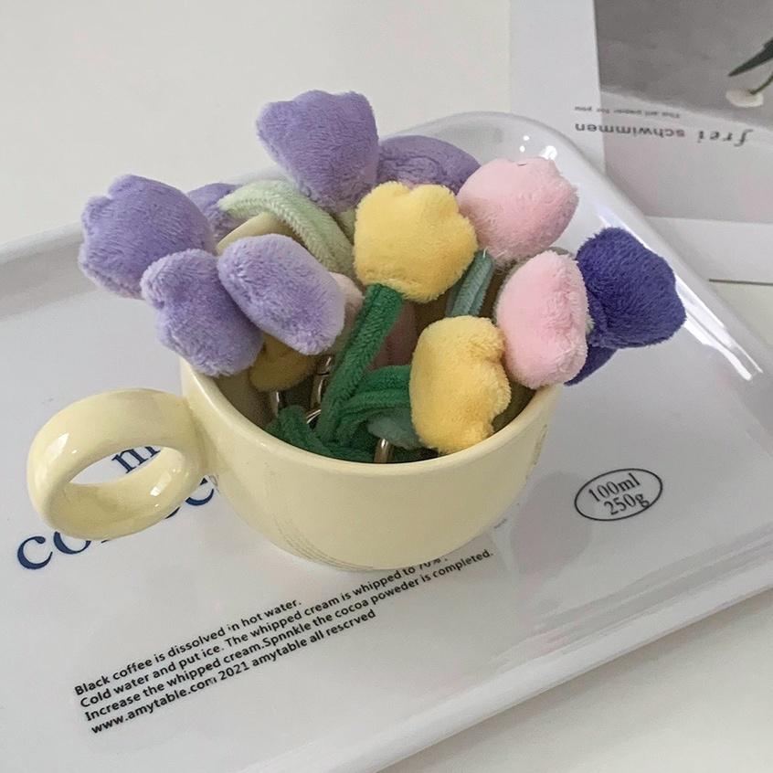 ★TiTi Choice堤堤選居家生活★ INS風鬱金香鑰匙圈 禮物 掛式包包 可愛配件-細節圖3