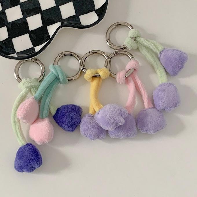 ★TiTi Choice堤堤選居家生活★ INS風鬱金香鑰匙圈 禮物 掛式包包 可愛配件-細節圖4