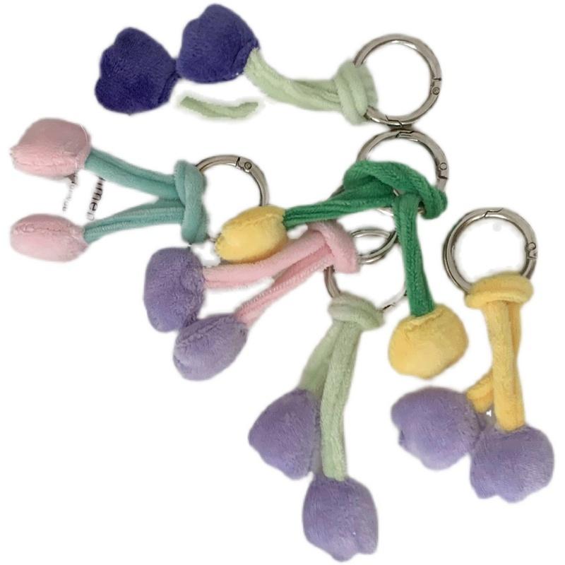 ★TiTi Choice堤堤選居家生活★ INS風鬱金香鑰匙圈 禮物 掛式包包 可愛配件-細節圖7