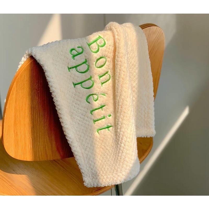 ★TiTi Choice堤堤選居家生活★韓系清新法文字母擦手巾 廚房 浴室小物-細節圖4