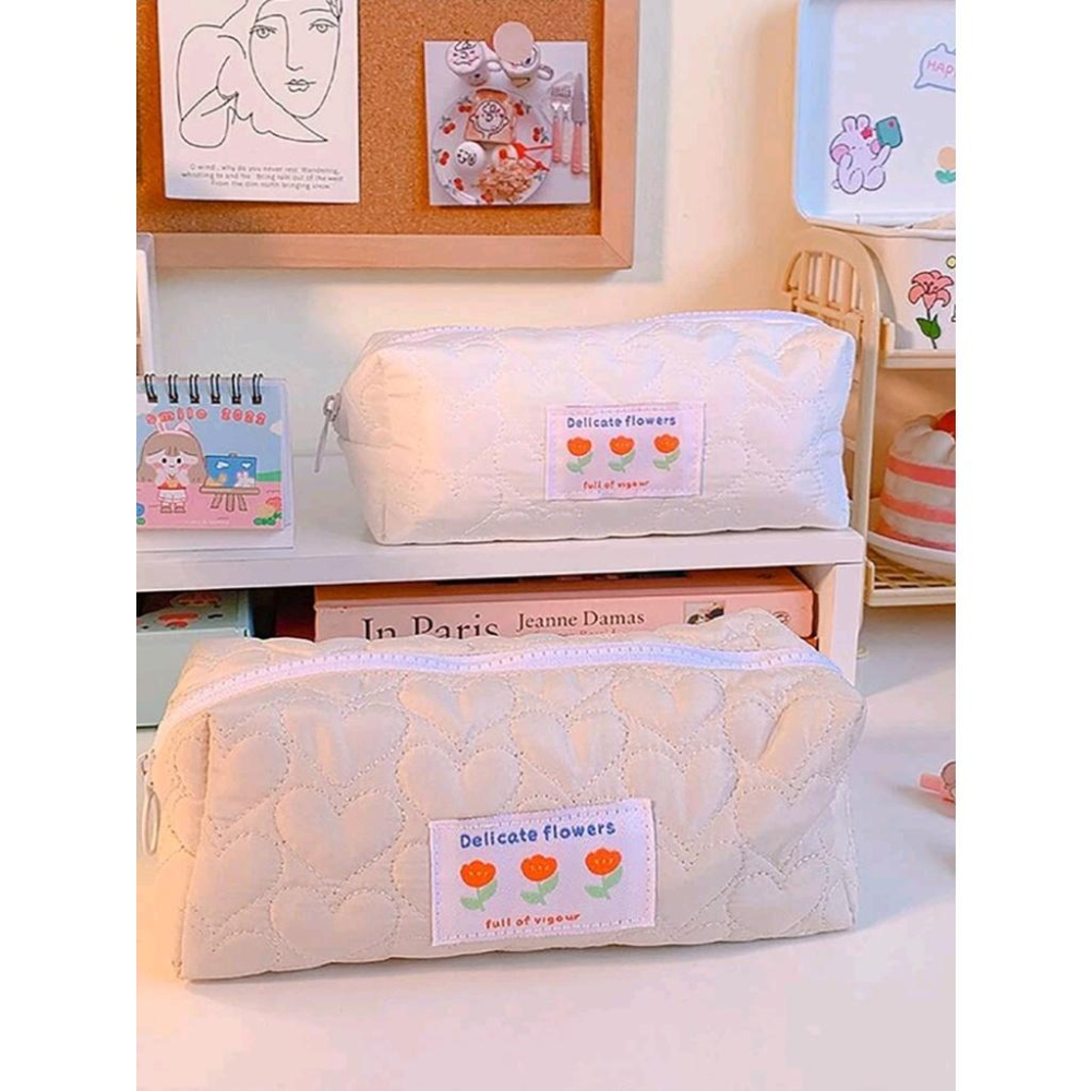 ★TiTi Choice堤堤選居家生活★ 鬱金香大容量筆袋 化妝包 枕頭筆袋 少女ins風 現貨-細節圖3