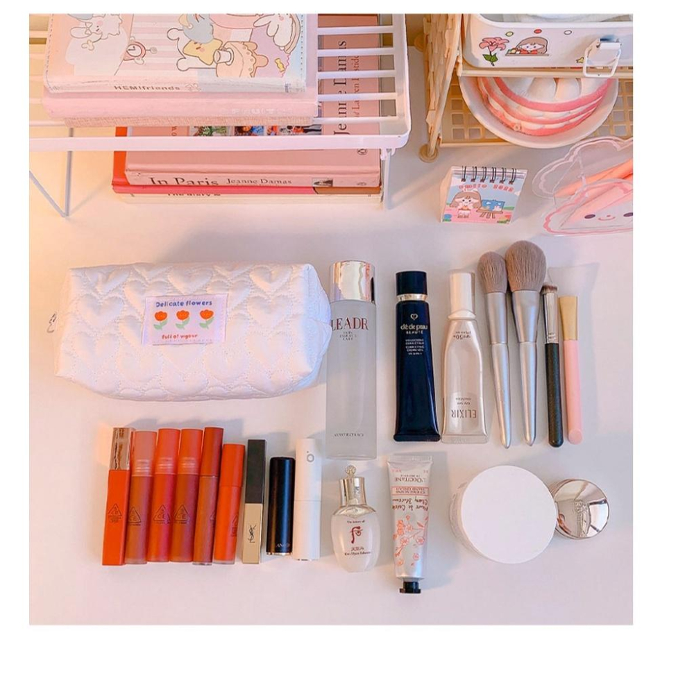 ★TiTi Choice堤堤選居家生活★ 鬱金香大容量筆袋 化妝包 枕頭筆袋 少女ins風 現貨-細節圖6