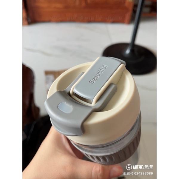 ★TiTi Choice堤堤選居家生活★INS 韓風雙口防燙玻璃杯 水瓶 2色 時尚飲水系列-細節圖6