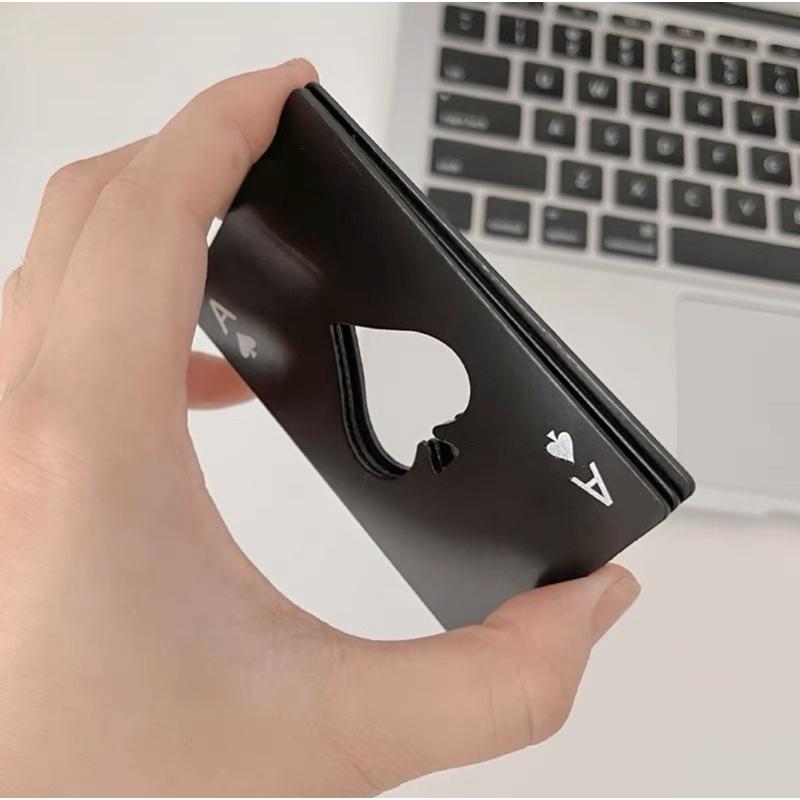 ★TiTi Choice堤堤選居家生活★創意 不鏽鋼撲克牌開瓶器 黑桃A-細節圖4