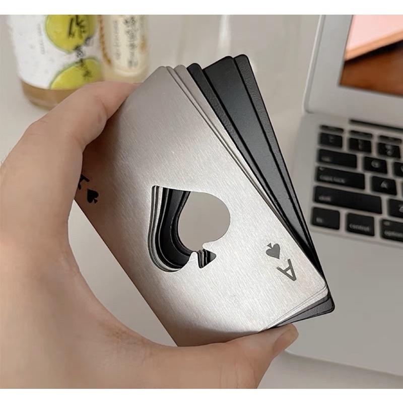 ★TiTi Choice堤堤選居家生活★創意 不鏽鋼撲克牌開瓶器 黑桃A-細節圖6