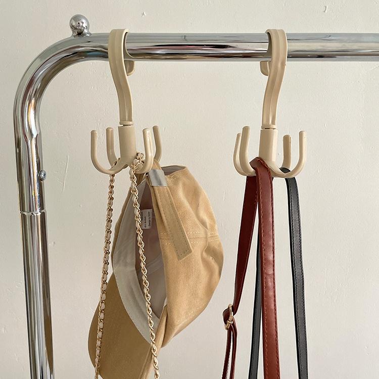 ★TiTi Choice堤堤選居家生活★四爪旋轉掛勾  360度旋轉 包包掛架 衣櫥掛勾 ins風-細節圖2