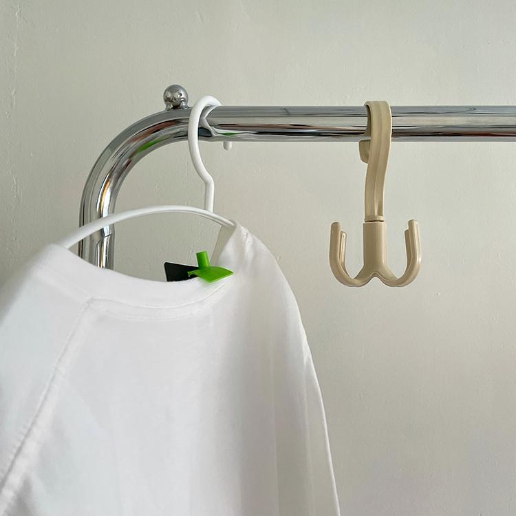 ★TiTi Choice堤堤選居家生活★四爪旋轉掛勾  360度旋轉 包包掛架 衣櫥掛勾 ins風-細節圖3