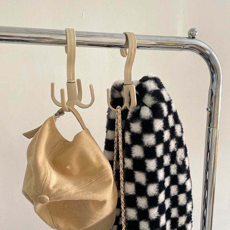 ★TiTi Choice堤堤選居家生活★四爪旋轉掛勾  360度旋轉 包包掛架 衣櫥掛勾 ins風-細節圖5