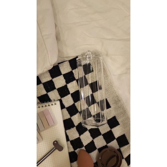 ★TiTi Choice堤堤選居家生活★透明帶蓋圓筒化妝棉粉撲髮圈收納盒ins風muji風-細節圖2