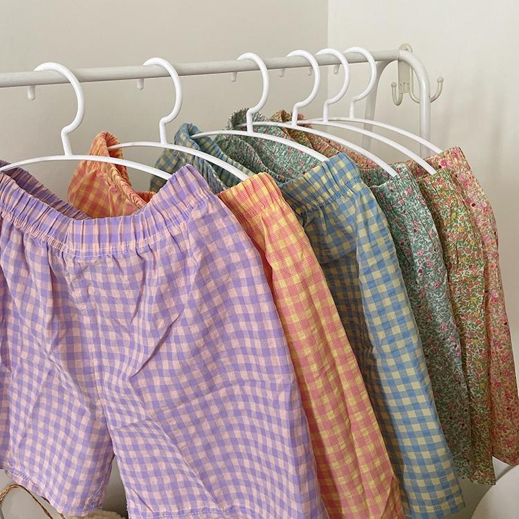 ★TiTi Choice堤堤選居家生活★ 歐膩的夏季女棉質居家短褲 格紋 涼快透氣 現貨+預購-細節圖3