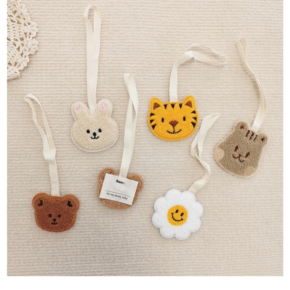 ★TiTi Choice 堤堤選居家生活★可愛動物園兒童書包防丟刺繡姓名貼掛飾 ins風-細節圖3