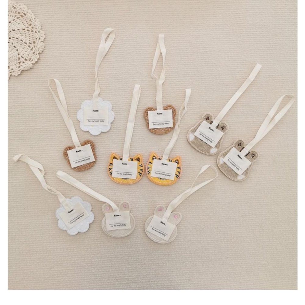 ★TiTi Choice 堤堤選居家生活★可愛動物園兒童書包防丟刺繡姓名貼掛飾 ins風-細節圖7