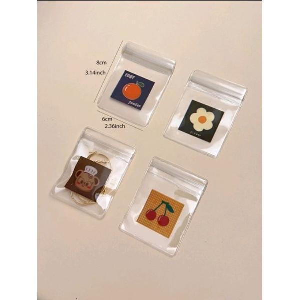 ★TiTi Choice堤堤選居家生活★可愛圖案飾品收納夾鏈袋20入/30入(隨機選色)ins透明夾鏈袋 居家收納-細節圖4