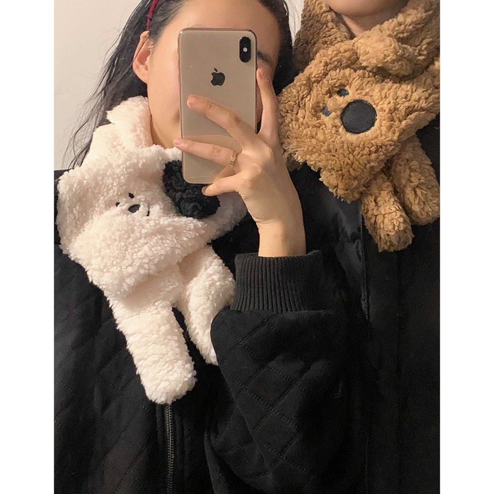 早衣服》搭配好物🎀 圍巾 小狗圍巾 冬天圍巾 大圍巾 厚圍巾 脖圍 保暖圍巾 親膚圍巾 不會刺圍巾 造型圍巾 情侶圍巾-細節圖3