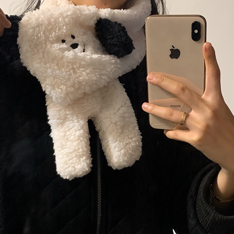 早衣服》搭配好物🎀 圍巾 小狗圍巾 冬天圍巾 大圍巾 厚圍巾 脖圍 保暖圍巾 親膚圍巾 不會刺圍巾 造型圍巾 情侶圍巾-細節圖4