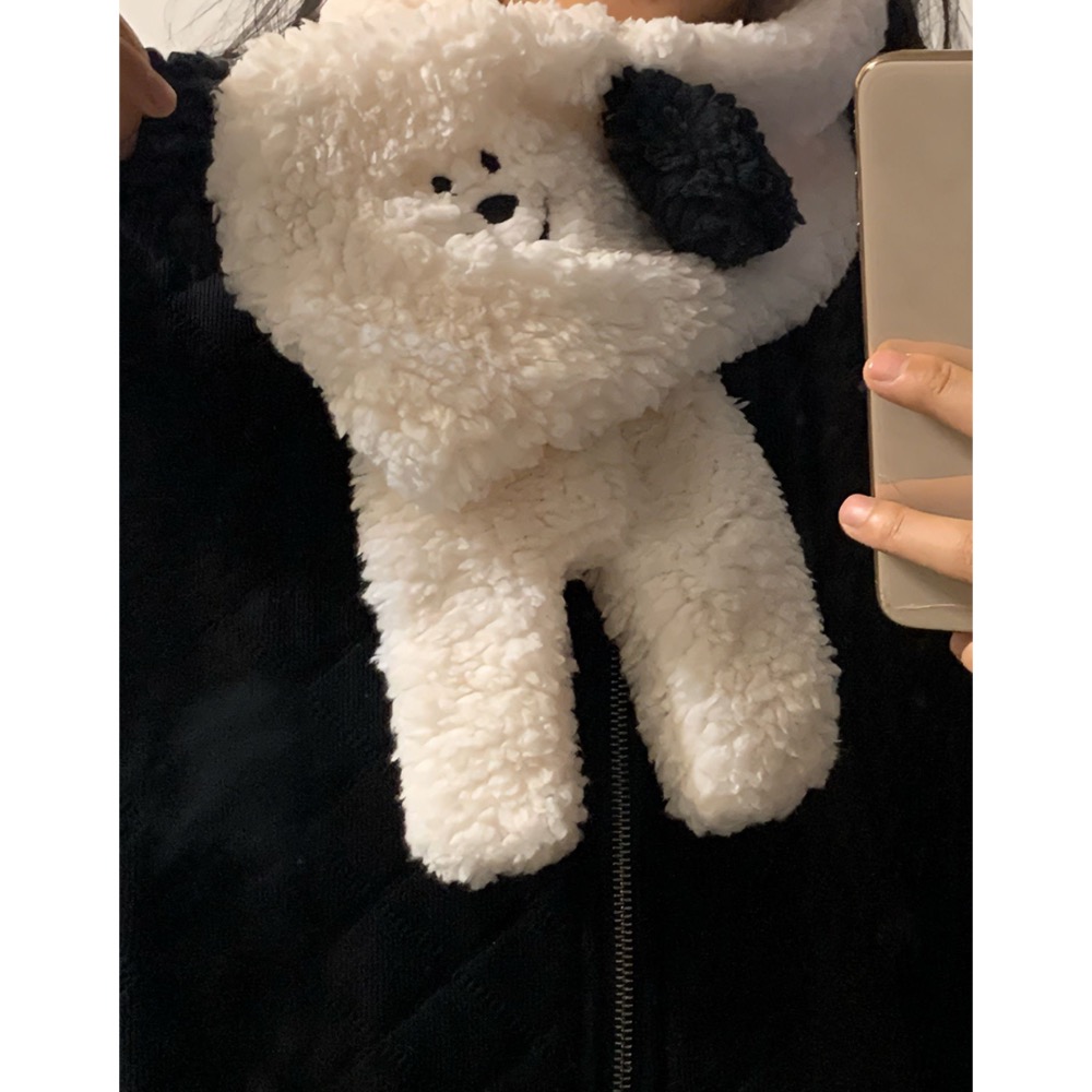 早衣服》搭配好物🎀 圍巾 小狗圍巾 冬天圍巾 大圍巾 厚圍巾 脖圍 保暖圍巾 親膚圍巾 不會刺圍巾 造型圍巾 情侶圍巾-細節圖5