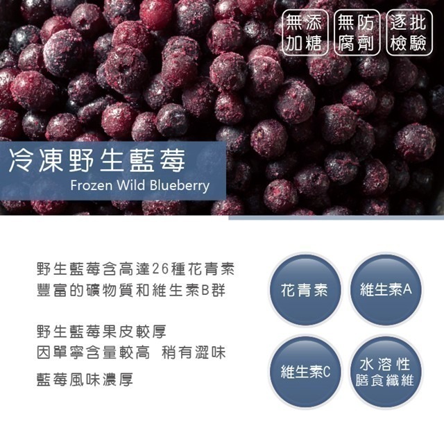 【天時莓果】通過A肝檢驗 加拿大冷凍野生藍莓 400g/包-細節圖2