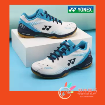 羽神同行．YY優乃克Yonex Power Cushion 65 Z3 白海藍 男款羽毛球鞋-男款室內運動鞋 球鞋