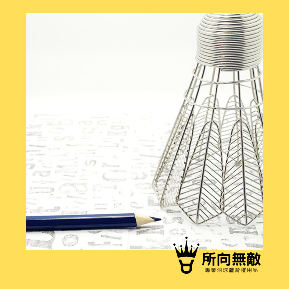 所向無敵．羽毛球造型筆筒-桌面收納 辦公室收納 辦公桌擺件 文具收納盒 桌上擺飾 辦公小物 文具收納 羽毛球筆筒-細節圖3