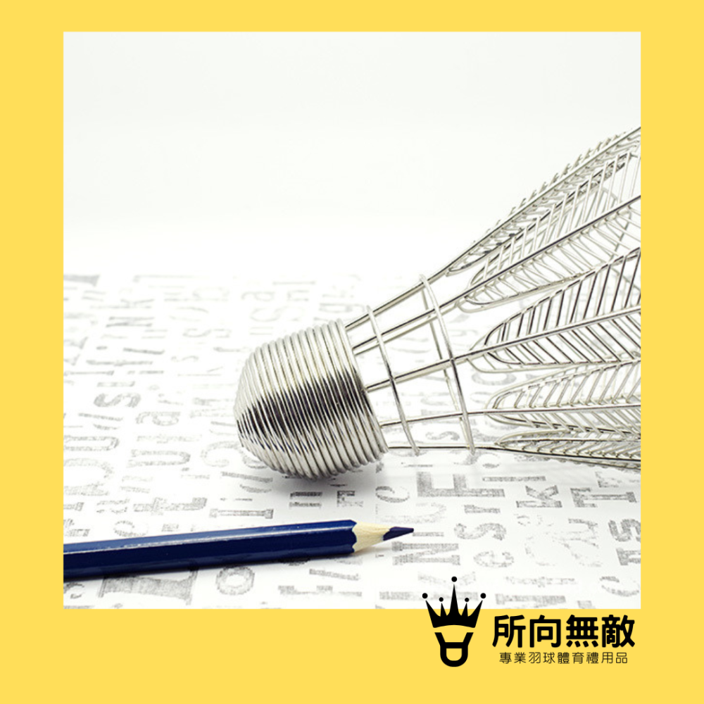 所向無敵．羽毛球造型筆筒-桌面收納 辦公室收納 辦公桌擺件 文具收納盒 桌上擺飾 辦公小物 文具收納 羽毛球筆筒-細節圖4