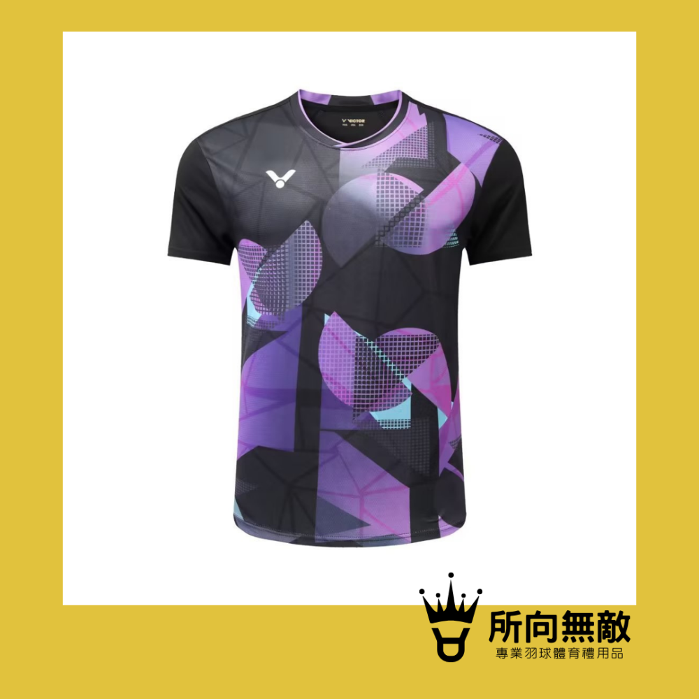 (現貨)所向無敵．2023李梓嘉比賽服羽球男上衣~男羽毛球衣 羽球上衣 羽毛球服 羽球衣 羽毛球上衣 Victor 勝利-細節圖4