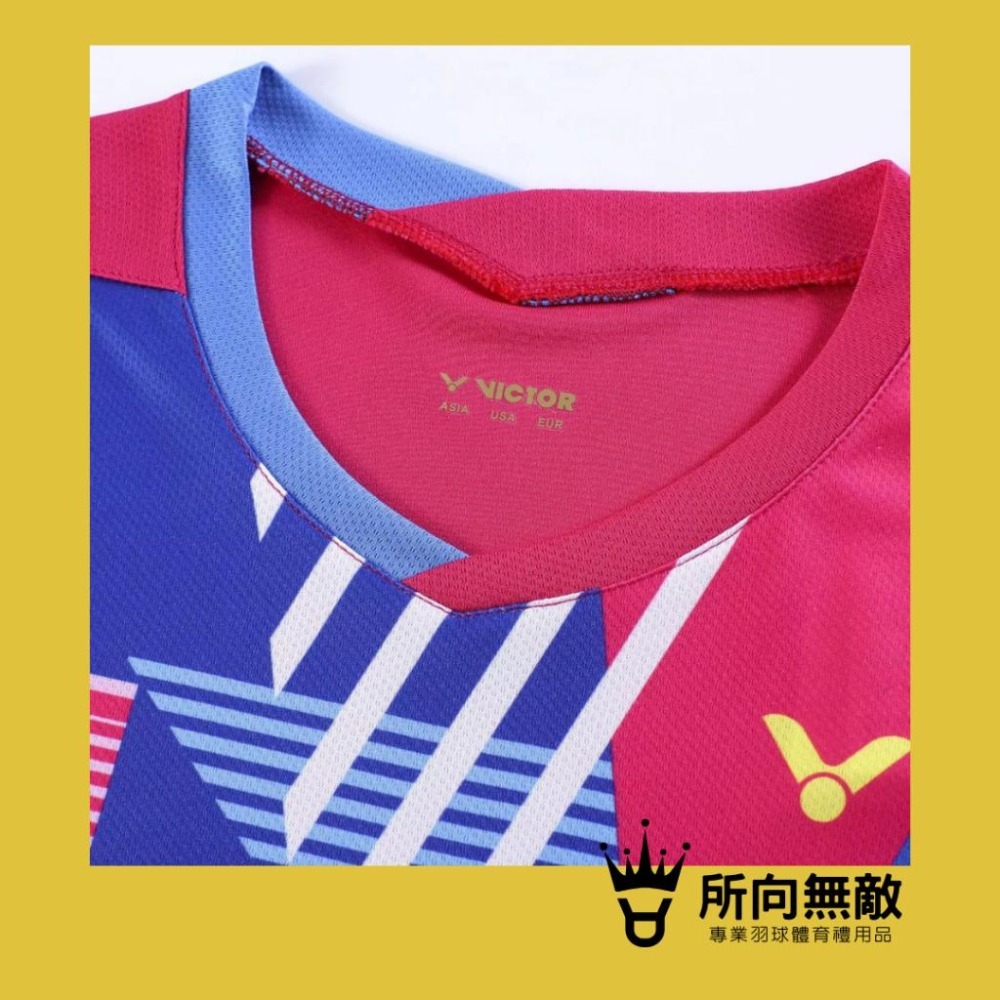 所向無敵．換季出清！國際推廣大賽服Victor勝利羽毛球男上衣~男羽毛球衣 羽球上衣 羽毛球服 羽球服 羽球裝-細節圖2